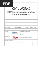 GCM-ECO-MSRA-007 - MSRA For The Installation of Water Stopper at STS Area, ECO