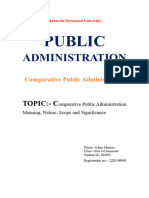 Student Id-610935 Comparative Public Administration - 1