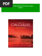 Instant Download Calculus Multivariable 7th Edition Huges-Hallett PDF All Chapter