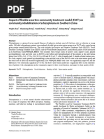 Impact of Flexible Assertive Community Treatment Model (FACT) On Community Rehabilitation of Schizophrenia in Southern China