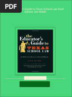 (Ebooks PDF) Download The Educator S Guide To Texas School Law Sixth Edition Jim Walsh Full Chapters