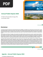 Annual Public Expose 2024: PT Barito Renewables Energy Tbk. 24 October 2024