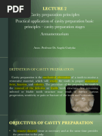 Cavity Preparation Principles