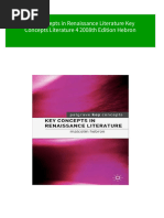 Ebooks File Key Concepts in Renaissance Literature Key Concepts Literature 4 2008th Edition Hebron All Chapters