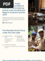 Role of Police Public Prosecutor and Defence Counsel in Administering Justice Under The Bhartiya Nag