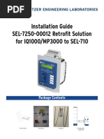 Installation Guide SEL-7250-00012 Retrofit Solution For IQ1000 MP3000 To SEL-710