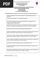 Cédula de Segunda Jornada de Observación