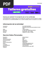 Inscripción de Taller - Ensamble Musical