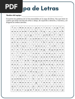 Sopa de Letras Farmacología Unidad I