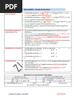 Dérivabilité - Etude de Fonction-RESUME de COURS