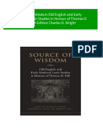 Full Download Source of Wisdom Old English and Early Medieval Latin Studies in Honour of Thomas D Hill 1st Edition Charles D. Wright PDF