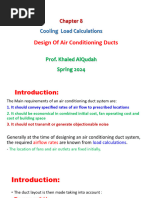 AE 332 HVAC-Chapter 8-Duct Design