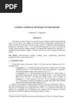 Lateral-Torsional Buckling of Steel Beam - Eurocode3