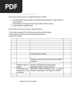 EMT 2410 CAD-CAM Course Outline