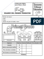 ?? 1° Examen Trimestre I 24-25 Me - Comeduc24-25