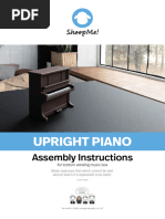 Assembly Instruction Upright Piano Bottom Winding EN