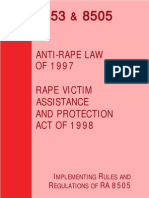 Republic Act 8505 and 8353 Anti-Rape Law