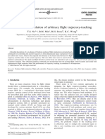 Control and Simulation of Arbitrary Flight Trajectory-Tracking