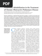 Pulmonary Rehabilitation in The Treatment of Chronic Obstructive Pulmonary Disease.