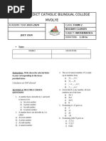 Form 2 MATHS