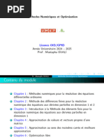 Chapitre1 - EDO Optimisation Et Methodes Numeriques