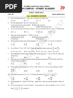 Quadratic Equations - Maths - IIT Work Sheet