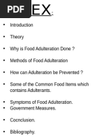 Food Adulteration