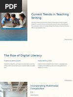 Current Trends in Teaching Writing