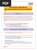 Statutory Updates