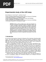 Experimental Study of The LED Lamp