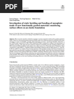 Investigation of Static Buckling and Bending of Nanoplates