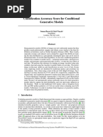 Classification Accuracy Score For Conditional Generative Models