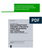 Ebooks File Documentary Arabic Private and Business Letters On Papyrus Form and Function Content and Context Eva Mira Grob All Chapters