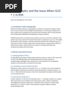 RSA Cryptography Report GCD Not 1