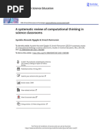 A Systematic Review of Computational Thinking in Science Classrooms