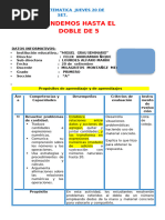 Sesion de Matematica Jueves 20 de Setiembre