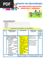 4° Sesión Día 5 PS Reconocemos Nuestros Derechos y Deberes