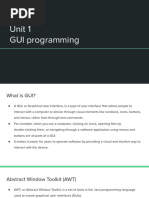 Java Unit 1