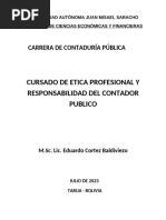 Cursado de Etica Profesional y Responsabilidad Del Contador Publico