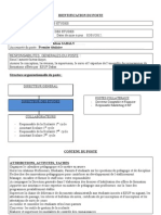 Fiche Poste Directeur Etudes