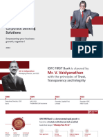 IDFC FIRST Bank Corporate Banking Solutions - 2024 - PPT