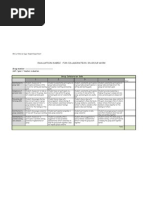 Rubric Evaluation