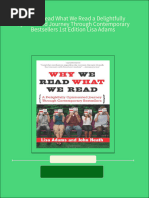 Why We Read What We Read A Delightfully Opinionated Journey Through Contemporary Bestsellers 1st Edition Lisa Adams 2024 Scribd Download