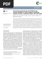 Connecting Supramolecular Bond Lifetime and Network Mobility in NBA Ionomer