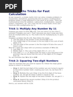 Best Maths Tricks For Fast Calculation