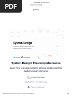 System Design - The Complete Course