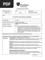 Level 1 Accounting and Finance in Business ECON1041-WE01 2017