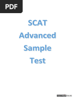 Scat Advanced Sample Test PDF 2