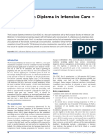 The European Diploma in Intensive Care - Edic: Special Reports