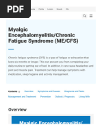 Myalgic Encephalomyelitis-Chronic Fatigue Syndrome (ME-CFS)